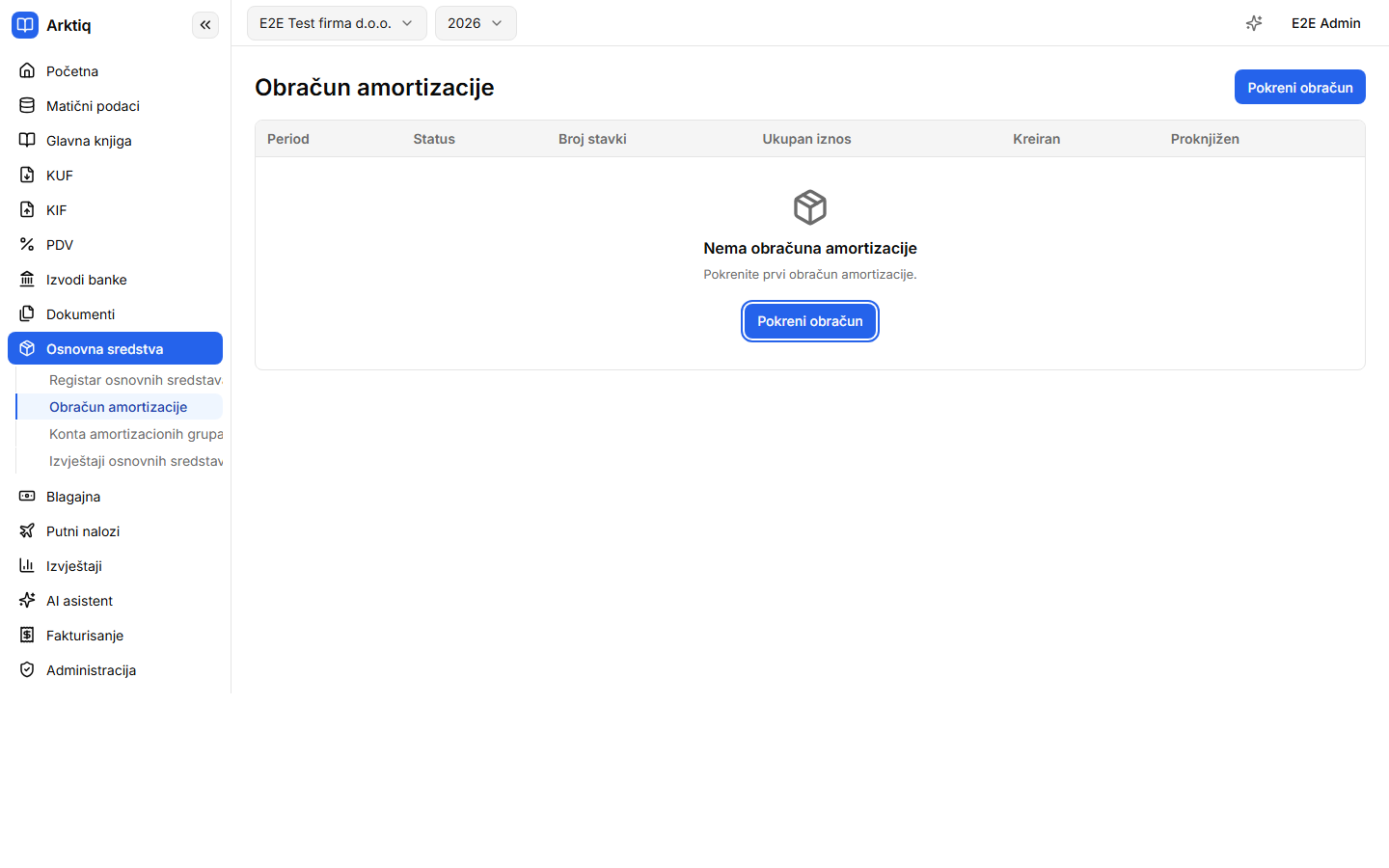 Lista obračuna amortizacije
